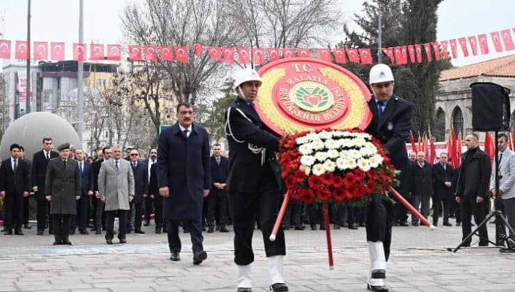 Atatürk’ün Malatya’ya gelişinin 93. yılı için tören yapıldı