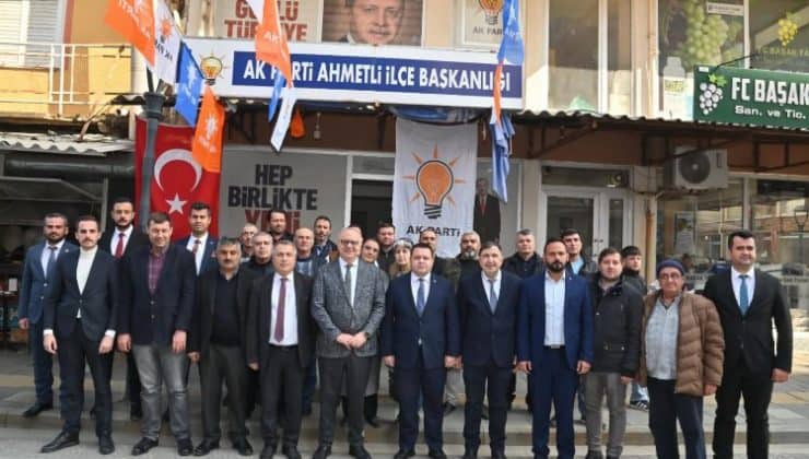 Başkan Ergün ve Başkan Alhan, AK Parti İlçe Teşkilatını ziyaret etti