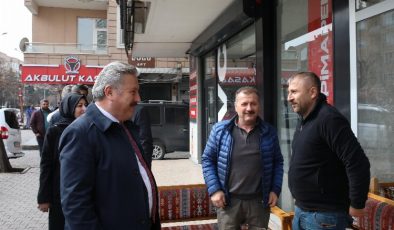 Başkan Palancıoğlu’na Hunat Mahallesi esnafından yoğun ilgi