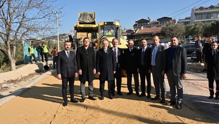 Bursa Gemlik Umurbey Celal Bayar Caddesi yenileniyor