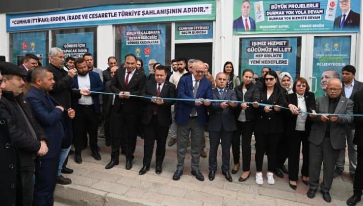 Gördes’te Cumhur İttifakı Seçim Bürosu açıldı