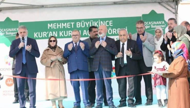 Kayseri Kocasinan’da Mehmet Büyükince Kur’an Kursu açıldı