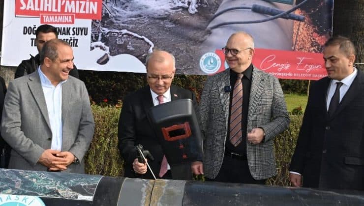 Salihli’ye Bozdağların zirvesinden doğal kaynak suyu