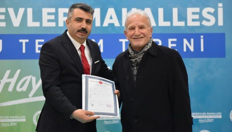 Yıldırım’da imar tasarrufu