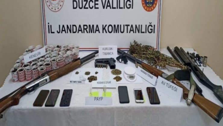 Düzce Jandarması’ndan uyuşturucuya 18 gözaltı