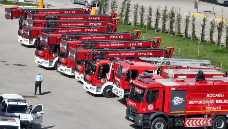 Kocaeli’de yeni araçlar İtfaiyenin gücüne güç katacak