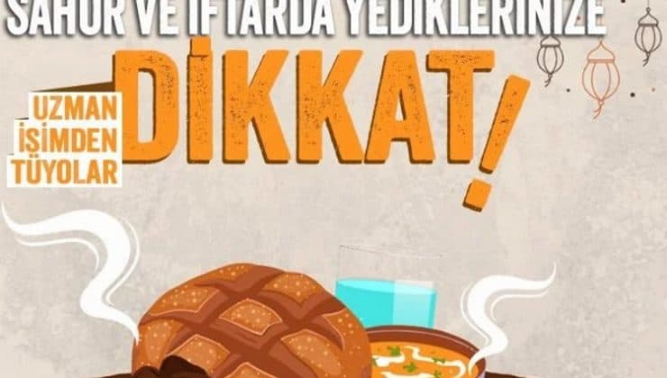 Uzman isimden Ramazan tüyoları