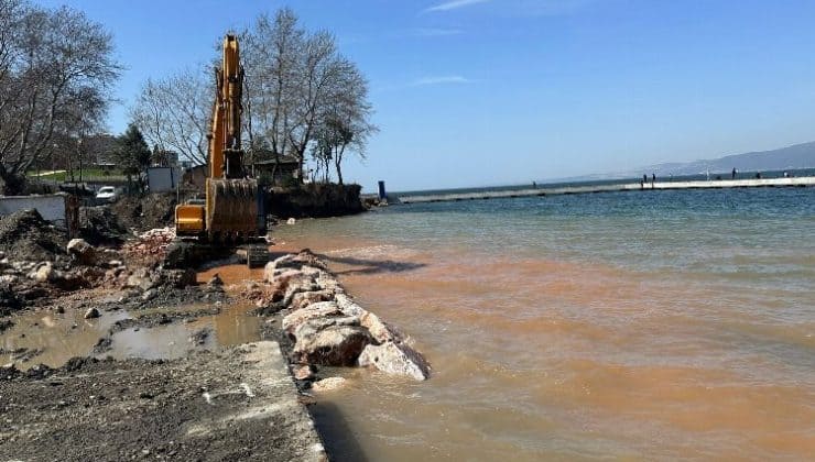 Değirmendere’de çekek yeri çalışmaları başladı