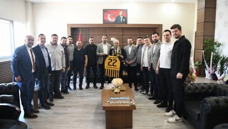 Keşanspor yönetiminden Mehmet Özcan’a ziyaret